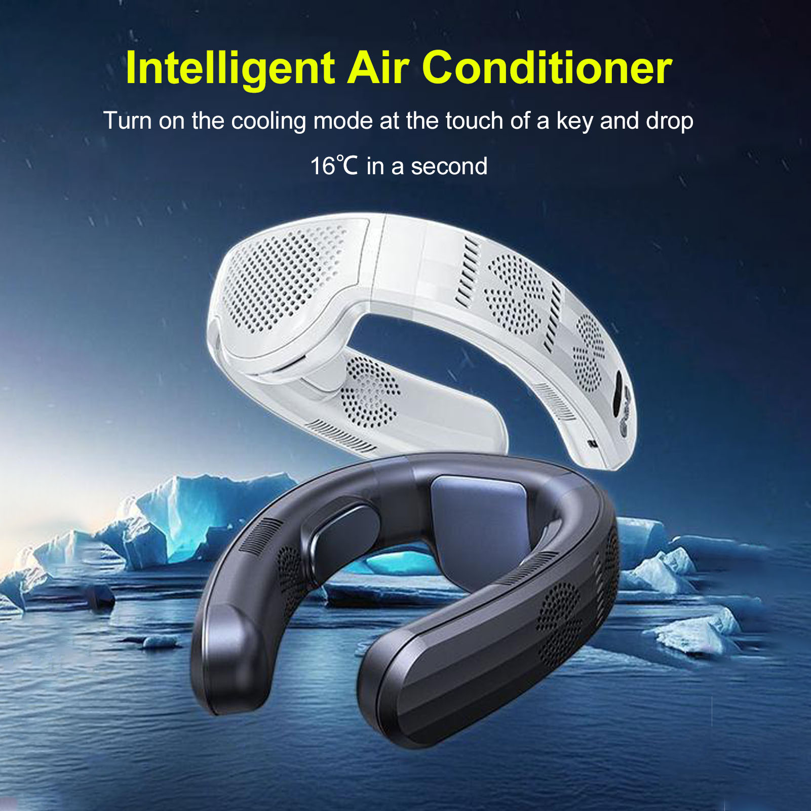 Camping Quiet - Portable Neck Fan Battery Operated 3