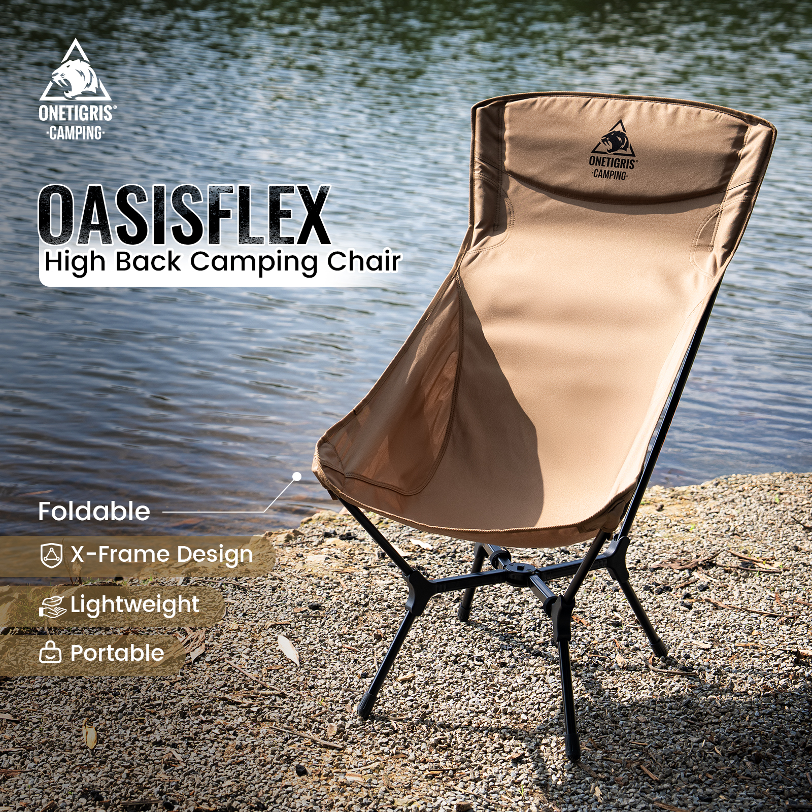 Outdoor Camping Recliner Chairs - OneTigris Oasisflex Camping Folding Chair Lightweight