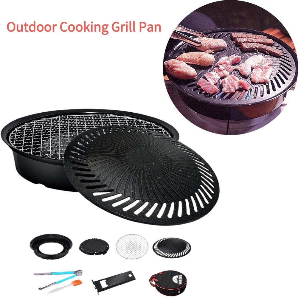 Outdoor Camping Outlet - Korean Smokeless Barbecue Grill Pan Gas