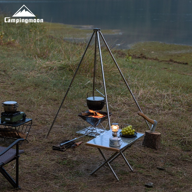 Outdoor Camping World - CAMPINGMOON Outdoor MT-130 camping tripod stainless