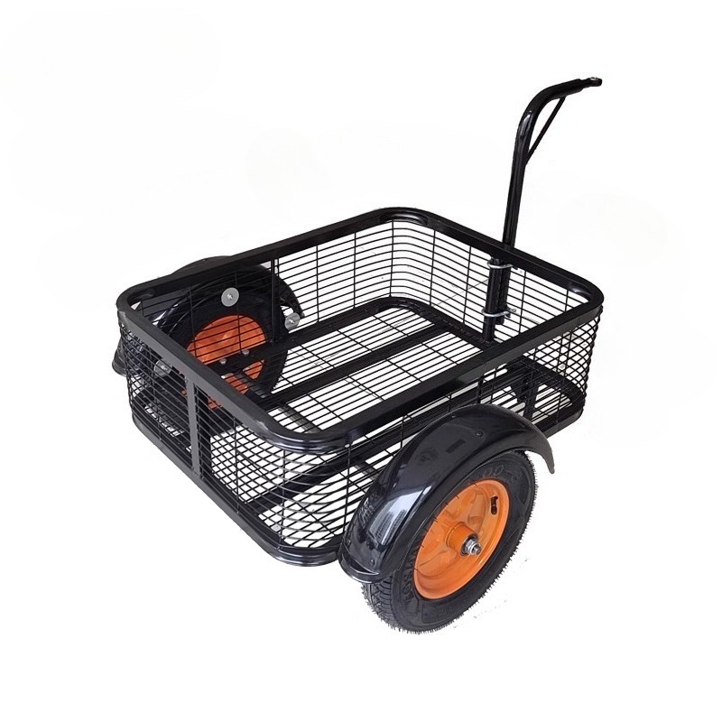 Outdoor Camping Trolley - Metal Outdoor Electromobile Trailer Wheels Camping