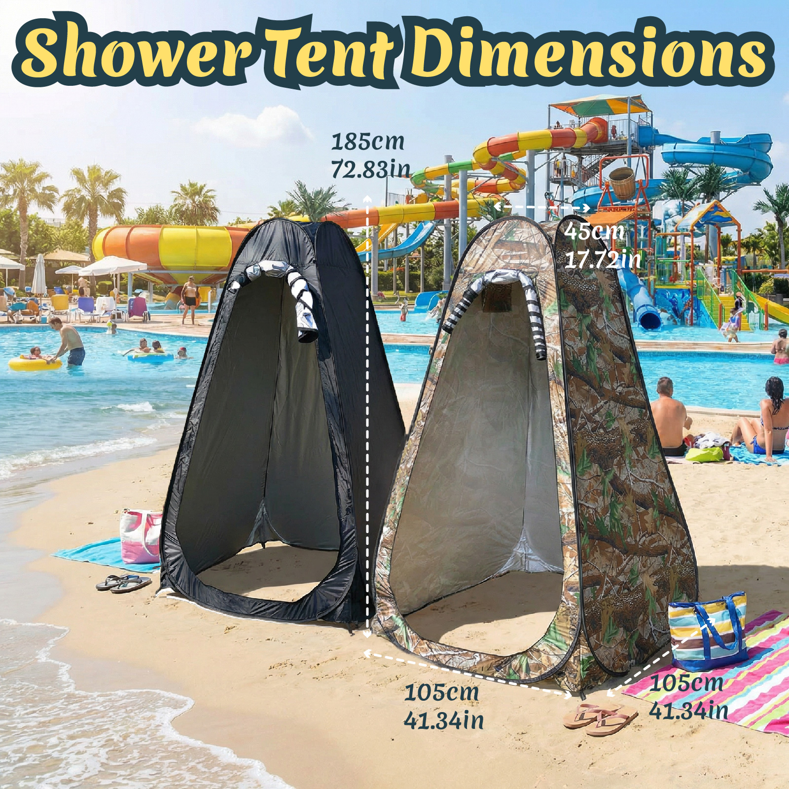 Portable Camp Toilet - Portable Pop-Up Privacy Tent Outdoor Shower