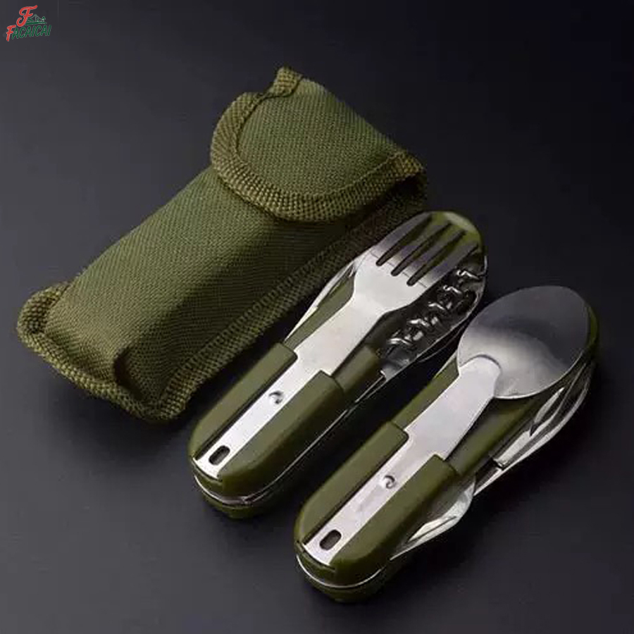 Camping Quiet - Camping Gear Portable Portable 5-in-1 Stainless