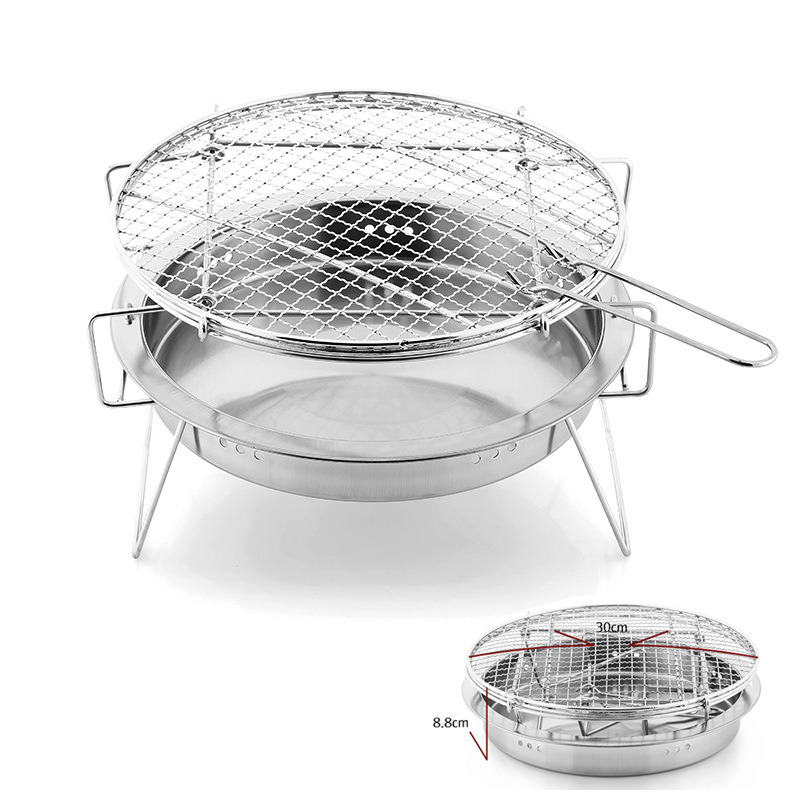 Outdoor Camping Gear Brands - Portable Stainless Steel Outdoor Family BBQ