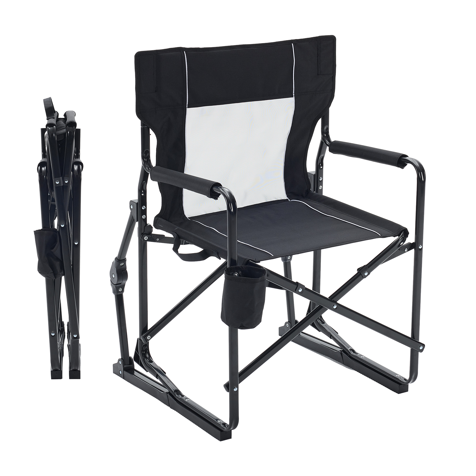 Outdoor Camping Rocker - JHK Outdoor Folding Rocking Chair Portable