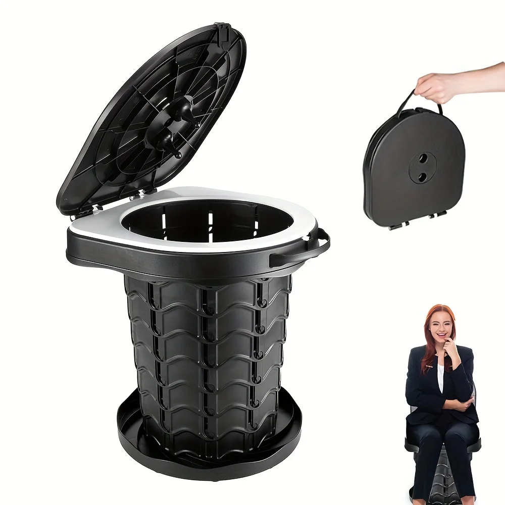 Portable Camp Toilet - Camping Folding Toilet Portable Outdoor Tool