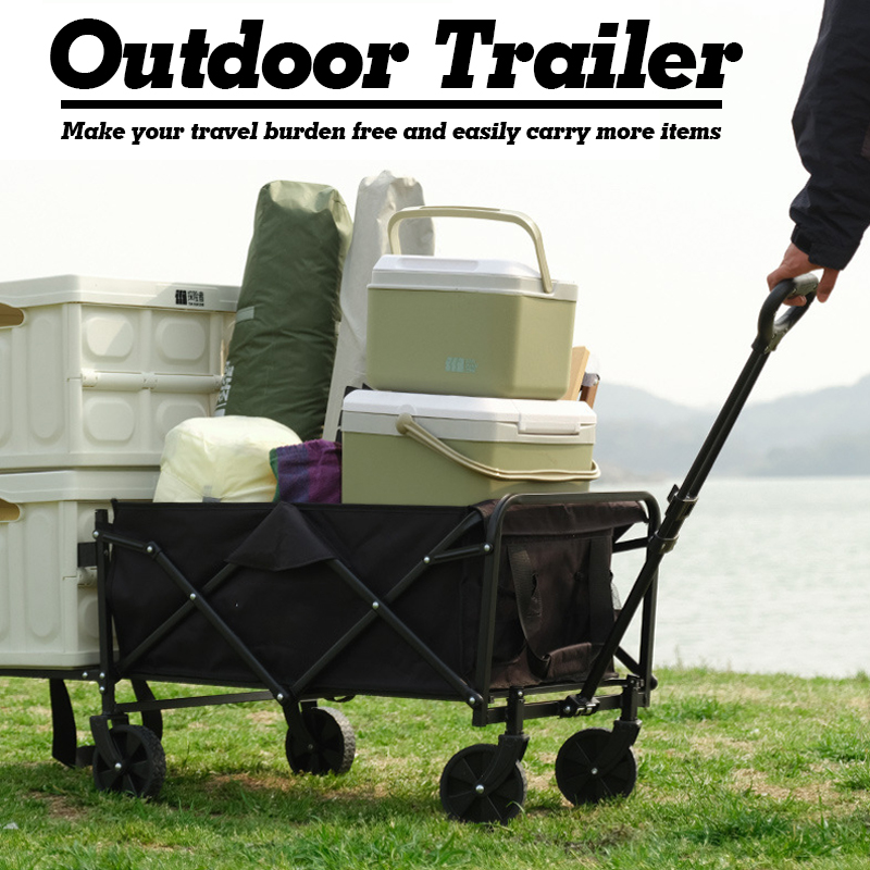 Outdoor Camping Trolley - Extra Long Extender Folding Cart Outdoor