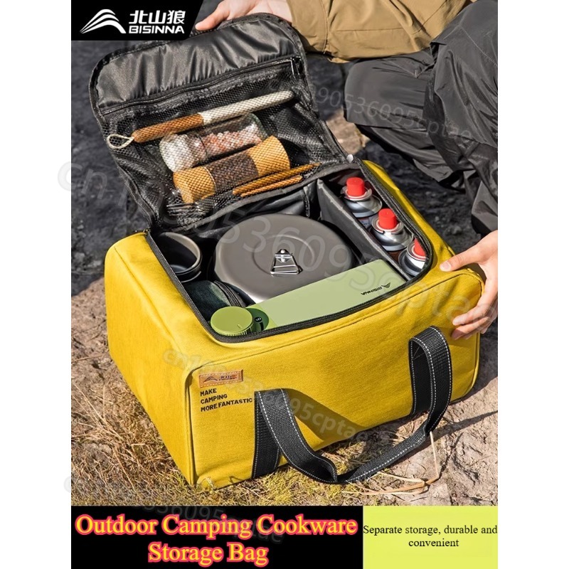 Outdoor Camping World - Portable Camping Cookware Set Lightweight Outdoor