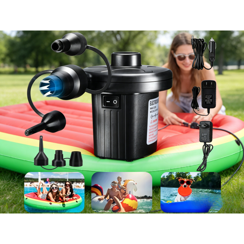 Outdoor Inflatable Camping Tent With Air Pump - Mini Electric Inflatable Pump - Portable