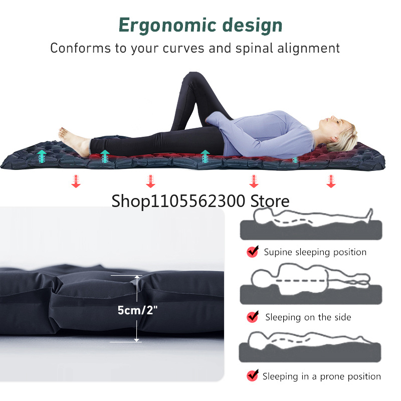WESTTUNE Camping Sleeping Pad  - огляд і ціна Outdoor Inflatable Camping Tent With Air Pump