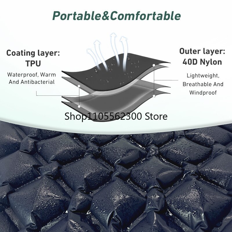 WESTTUNE Camping Sleeping Pad  - огляд і ціна Outdoor Inflatable Camping Tent With Air Pump