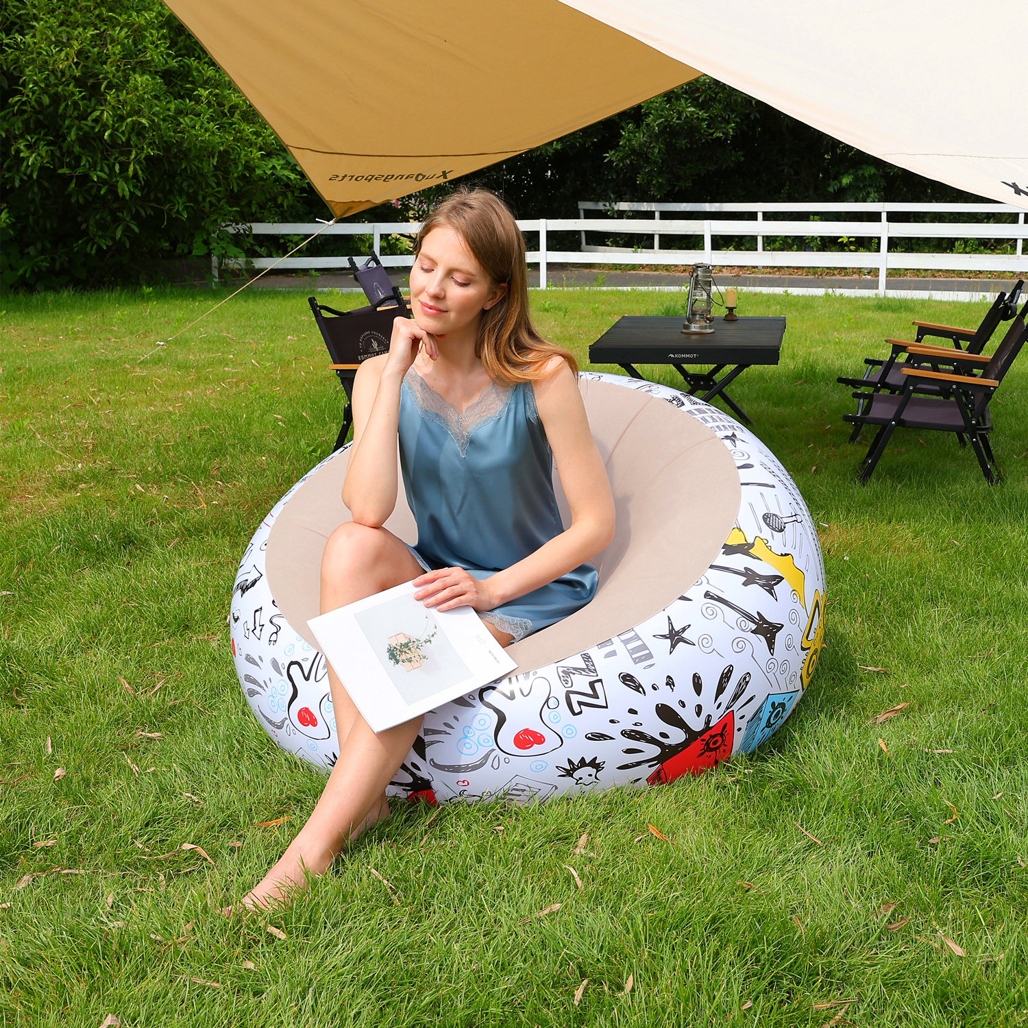 Bean Bag Chairs Inflatable Cam - огляд і ціна Outdoor Camping Chairs