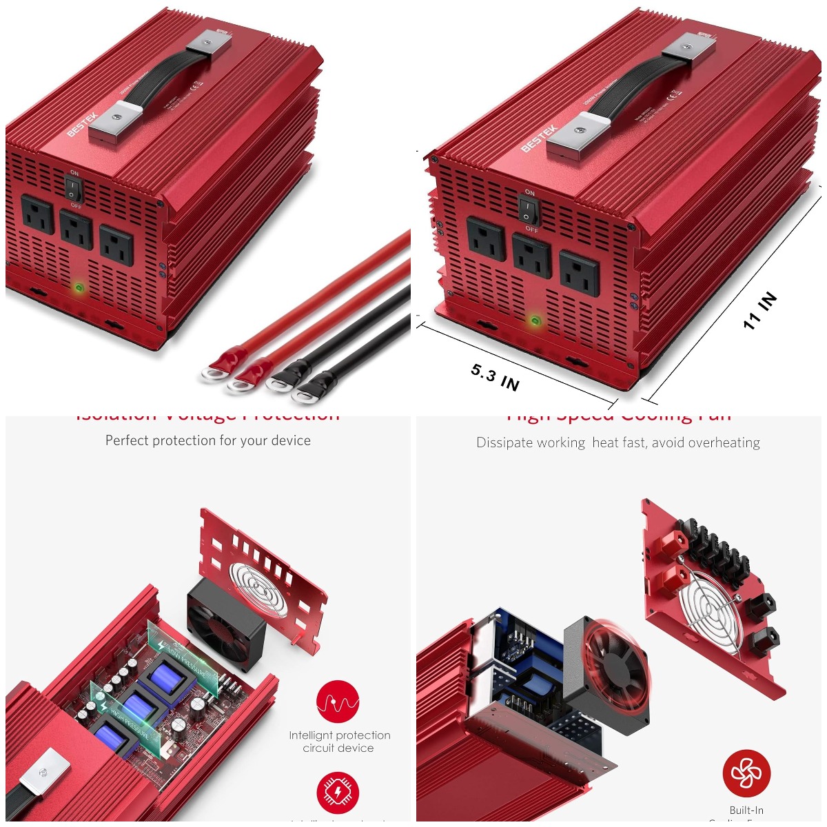 2000W Power Inverter 3 AC Outl - огляд і ціна Outdoor Camping List