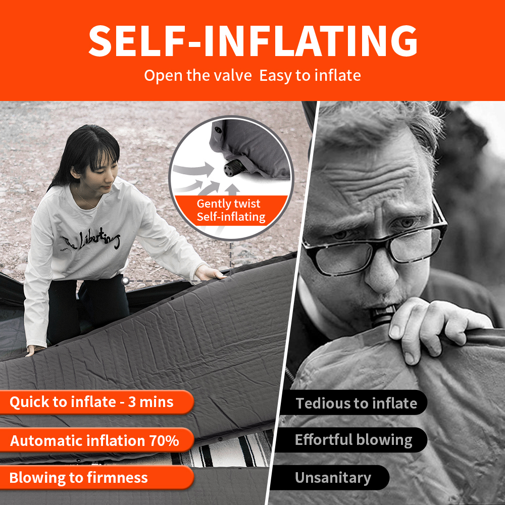 Naturehike Self-inflating Matt - огляд і ціна Outdoor Inflatable Camping Tent With Air Pump