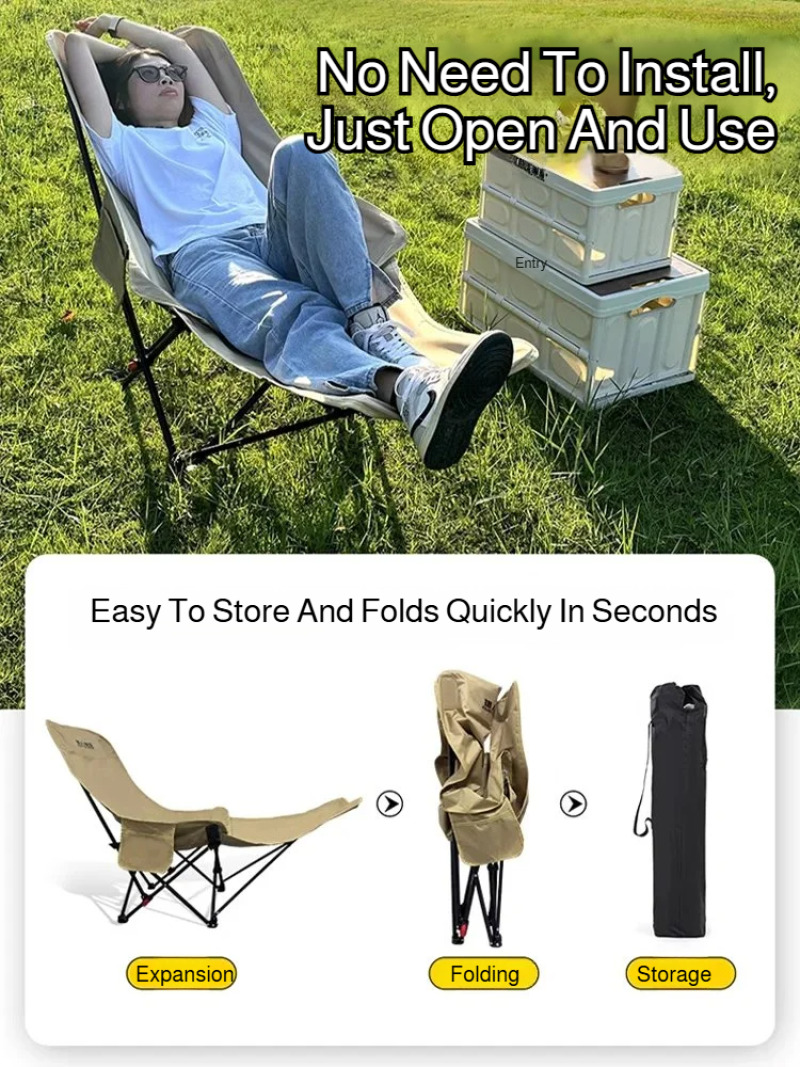 Portable Folding Recliner Beac - огляд і ціна Outdoor Camping Recliner Chairs