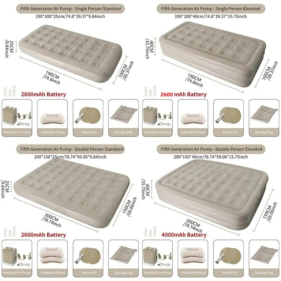 Interior Air Mattress Glamping - огляд і ціна Inflatable Mattress