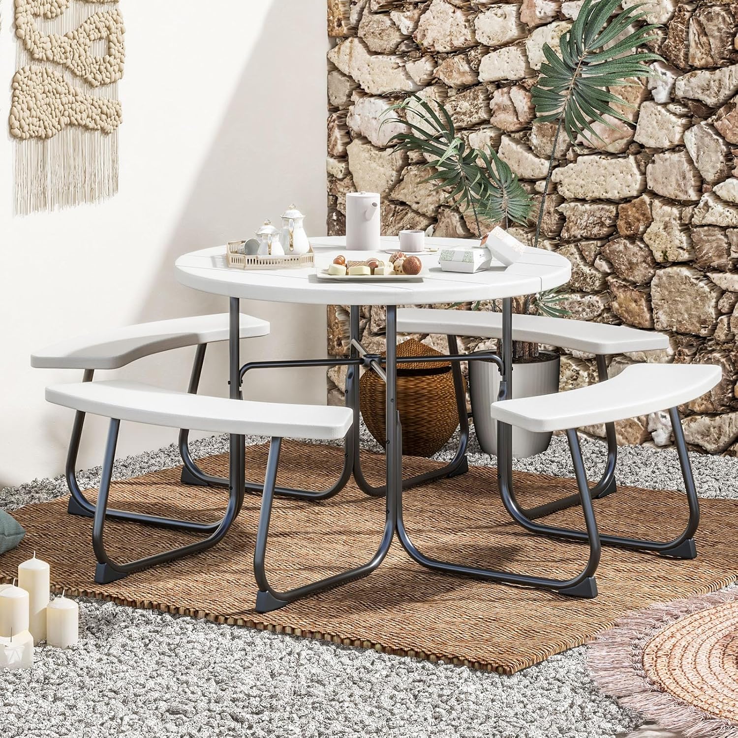 HDPE Picnic Table Bench Set Ou - огляд і ціна Outdoor Camping Dining Set