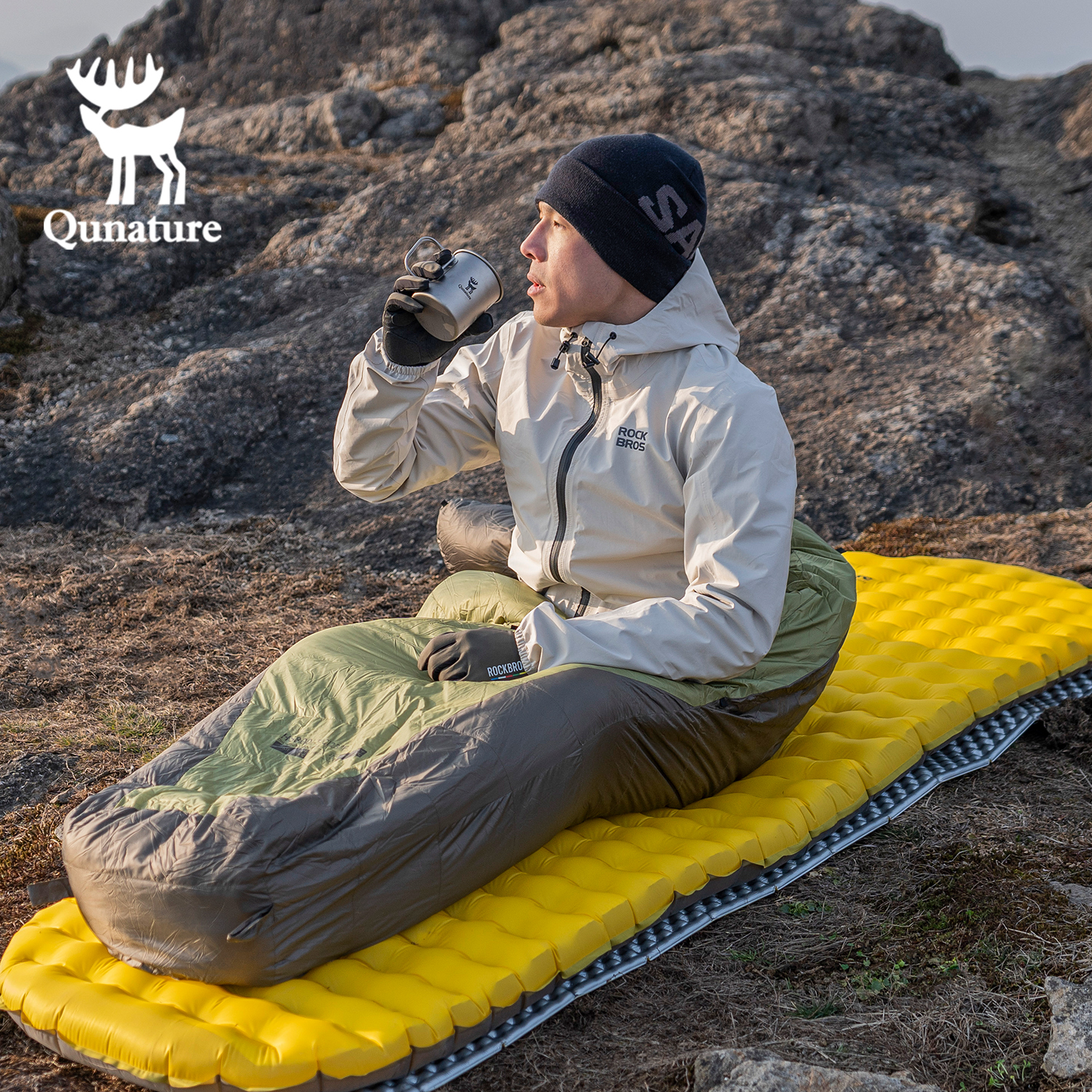 Qunature 3Pcs/set Outdoor Camp - огляд і ціна Outdoor Inflatable Camping Tent With Air Pump