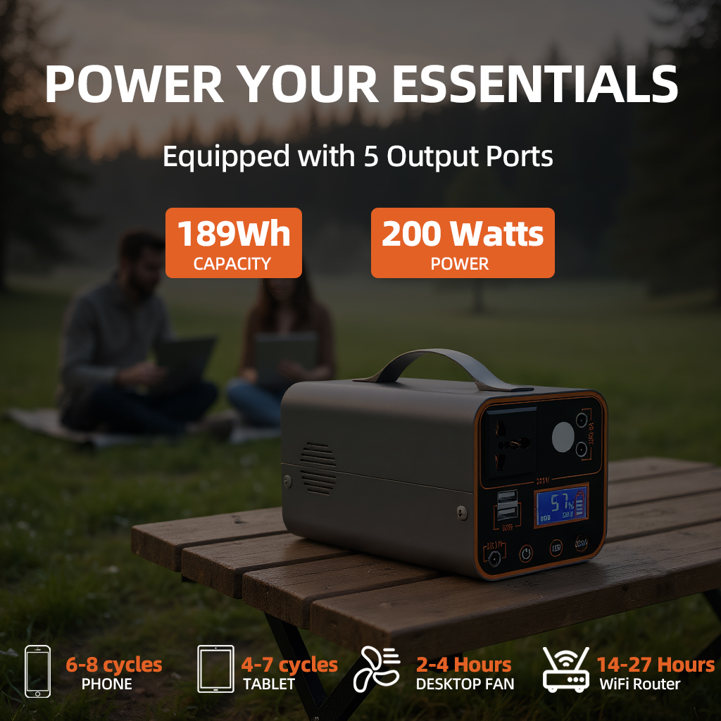 200W Portable Power Station 22 - огляд і ціна Outdoor Camping Outlet
