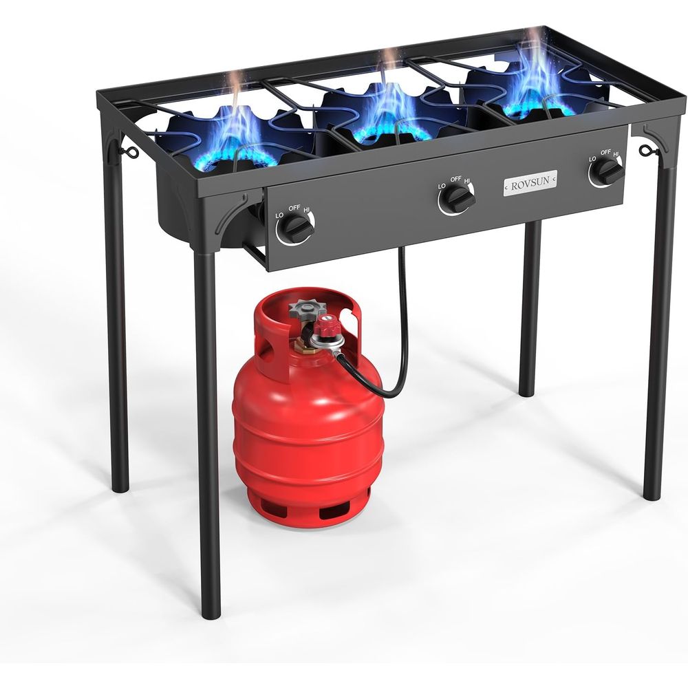 Portable 3-Burner Propane Stov - огляд і ціна Outdoor Camping List