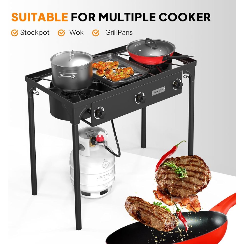 Portable 3-Burner Propane Stov - огляд і ціна Outdoor Camping List