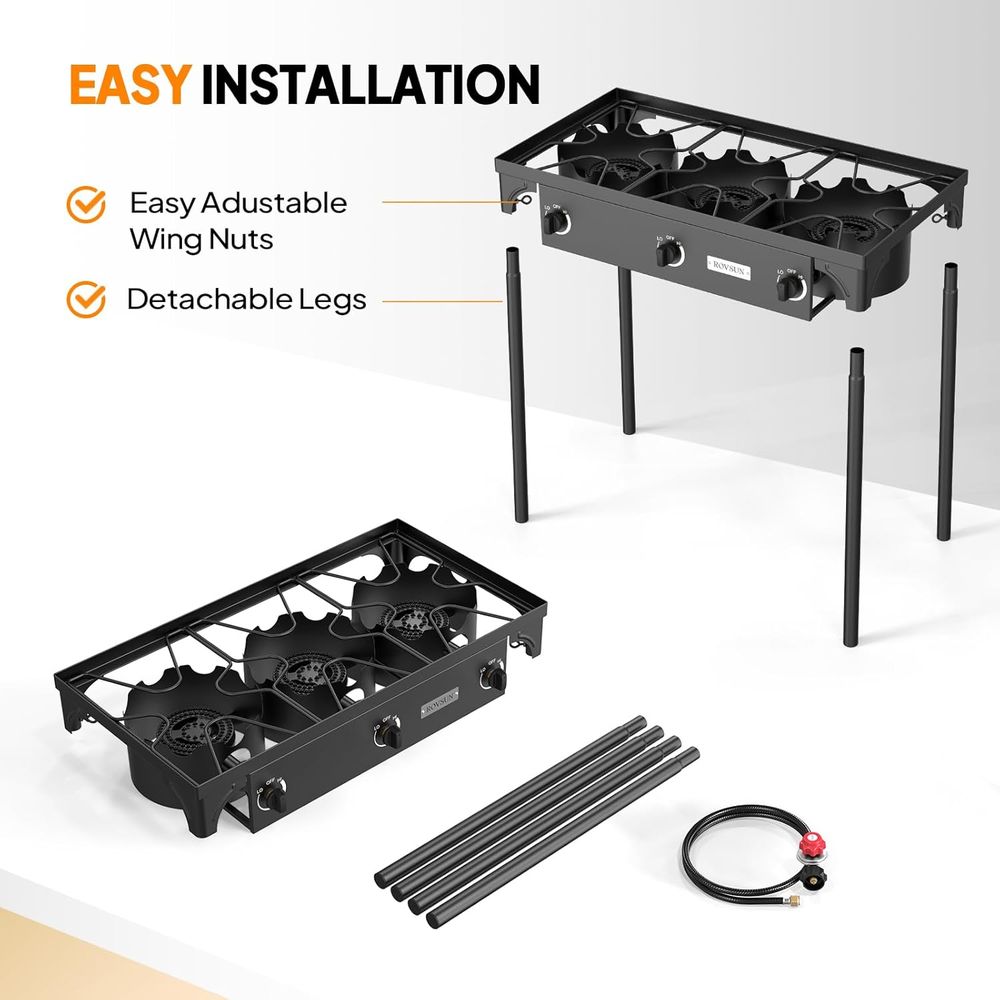 Portable 3-Burner Propane Stov - огляд і ціна Outdoor Camping List