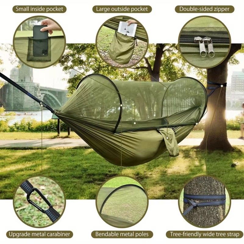 Single and Double Size Nylon F - огляд і ціна Outdoor Camping Mosquito Net