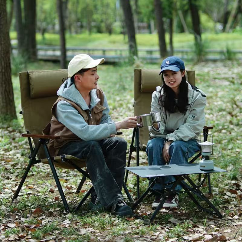 Folding High Back Beach Campin - огляд і ціна Outdoor Camping Recliner Chairs