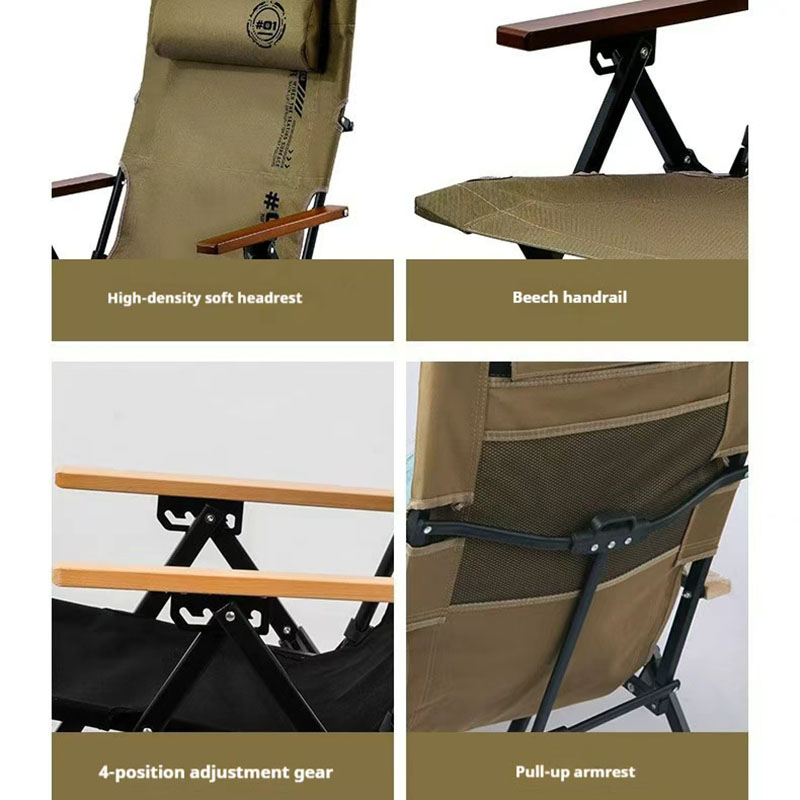 Folding High Back Beach Campin - огляд і ціна Outdoor Camping Recliner Chairs