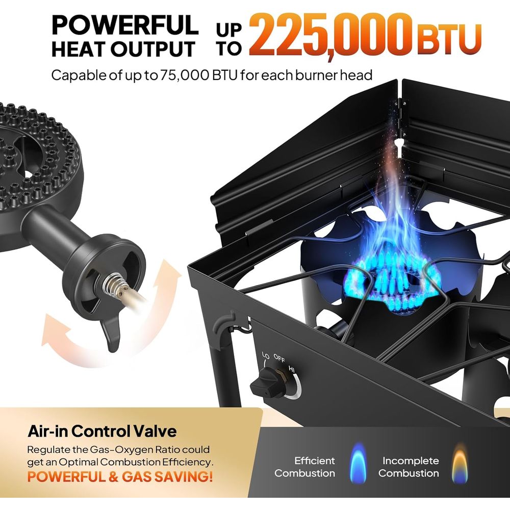 Portable 3-Burner Propane Stov - огляд і ціна Outdoor Camping List