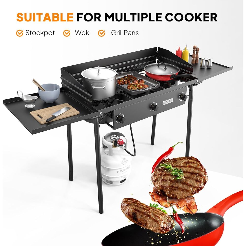 Portable 3-Burner Propane Stov - огляд і ціна Outdoor Camping List