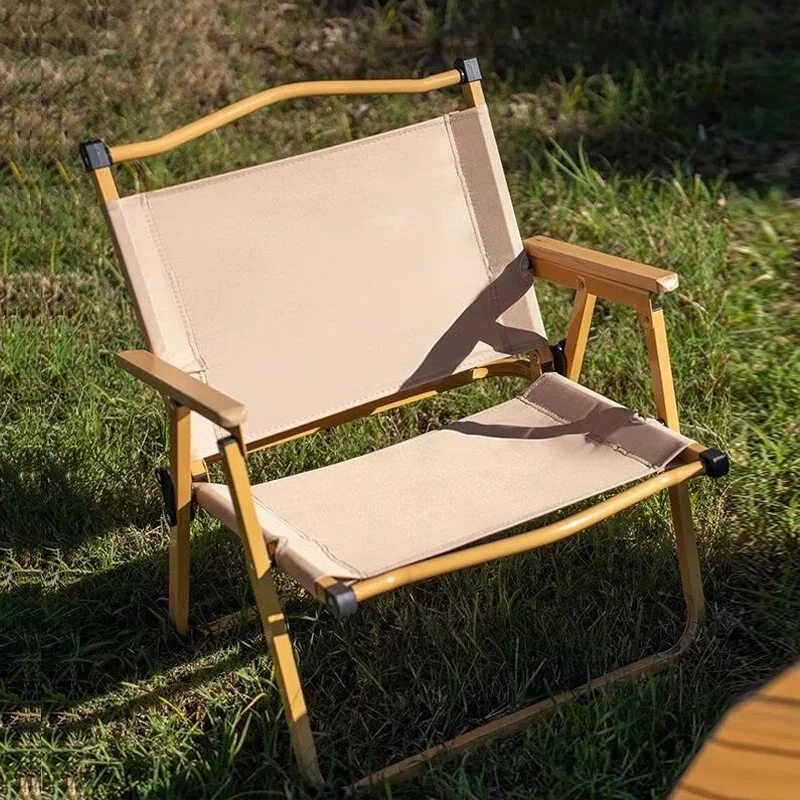 4/2/1PCS-khaki Camping Chair P - огляд і ціна Outdoor Camping Recliner Chairs