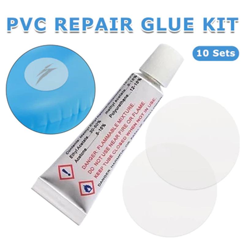 10-Piece PVC Inflatable Repair - огляд і ціна Inflatable Mattress