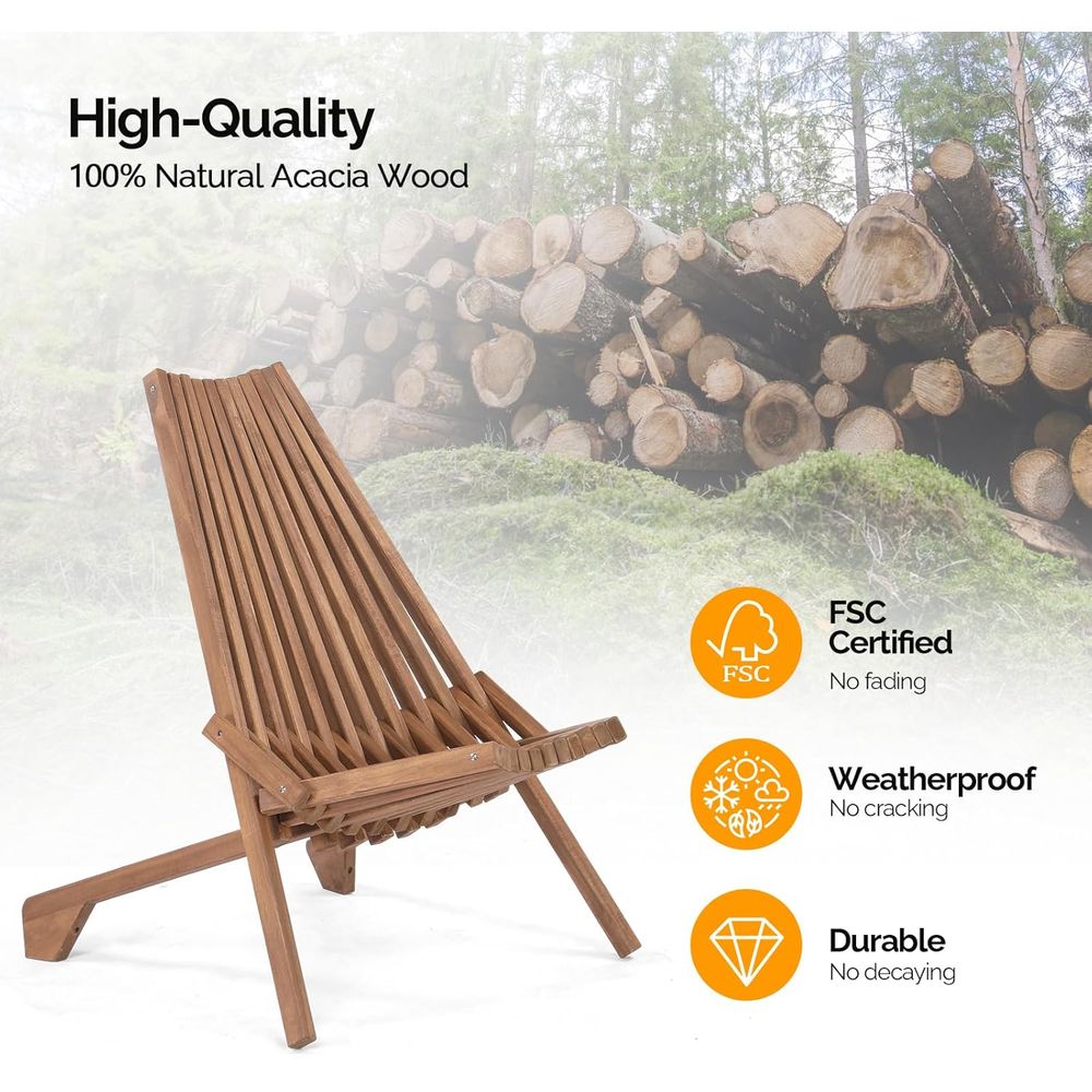 Weather-Resistant Acacia Wood  - огляд і ціна Outdoor Camping Decke