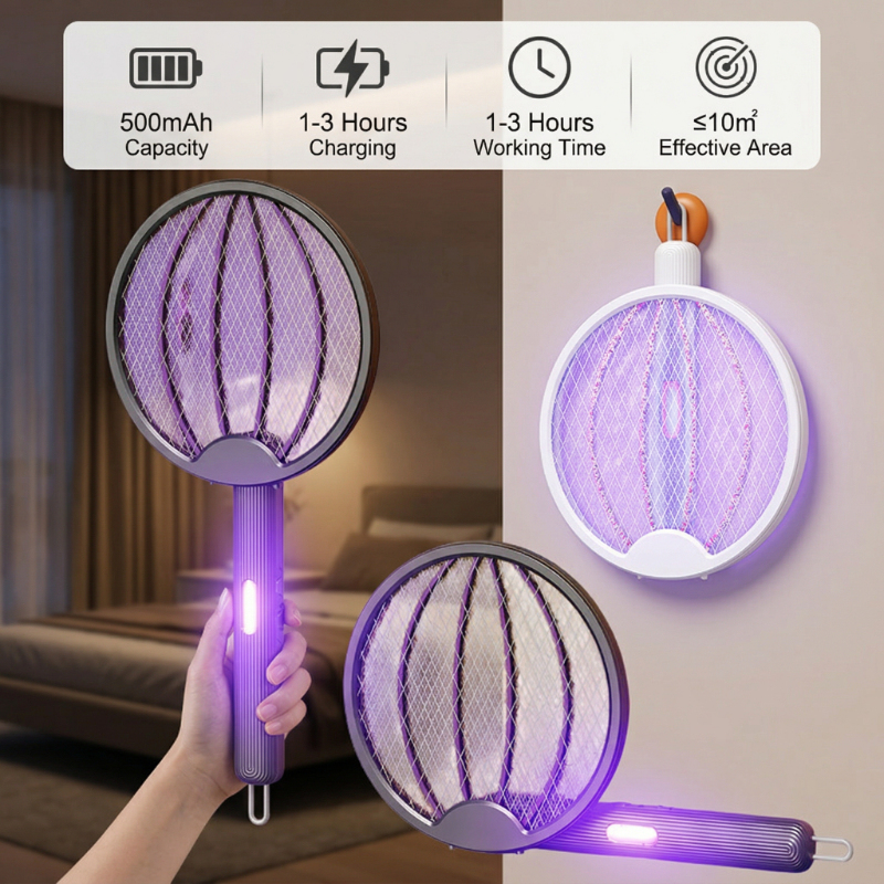 Electric Mosquito Swatter Fold - огляд і ціна Outdoor Camping Bug Zapper
