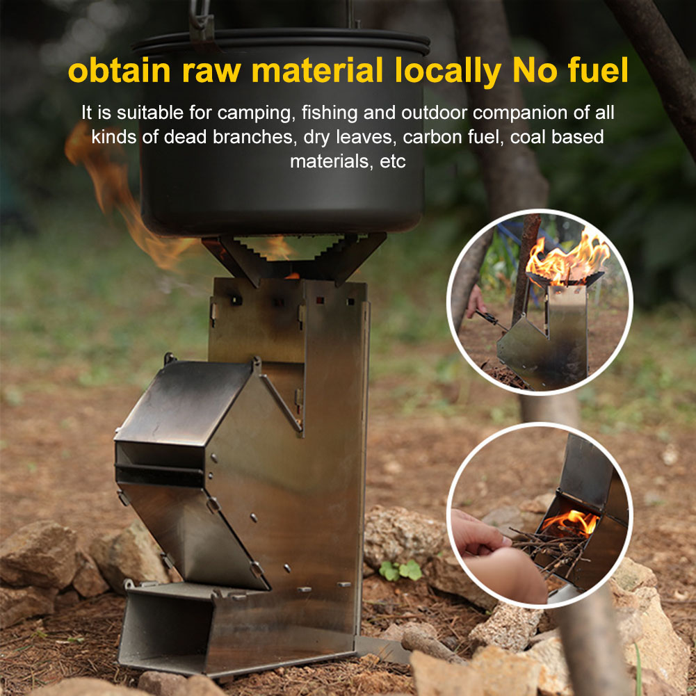 Cooking Stove Stainless Steel  - огляд і ціна Outdoor Camping Stove Wood