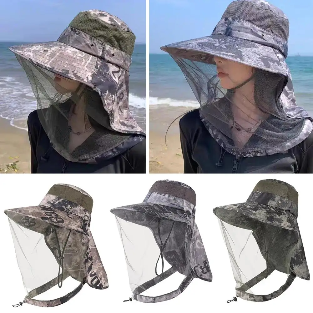 Outdoor Head Face Mask Hat Net - огляд і ціна Outdoor Camping Mosquito Net