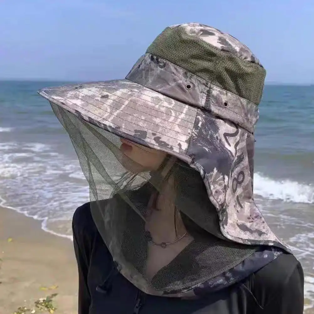 Outdoor Head Face Mask Hat Net - огляд і ціна Outdoor Camping Mosquito Net