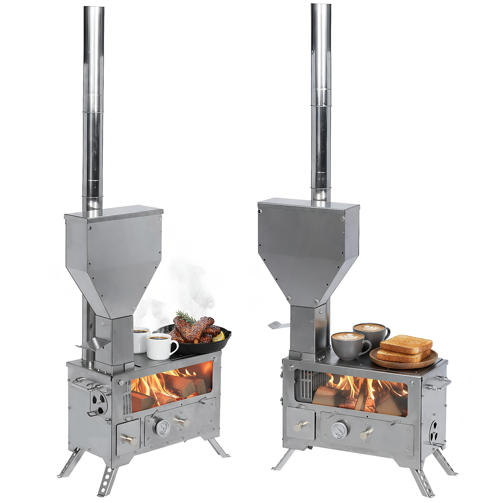 Portable Wood-Burning Camp Sto - огляд і ціна Outdoor Camping Stove Wood