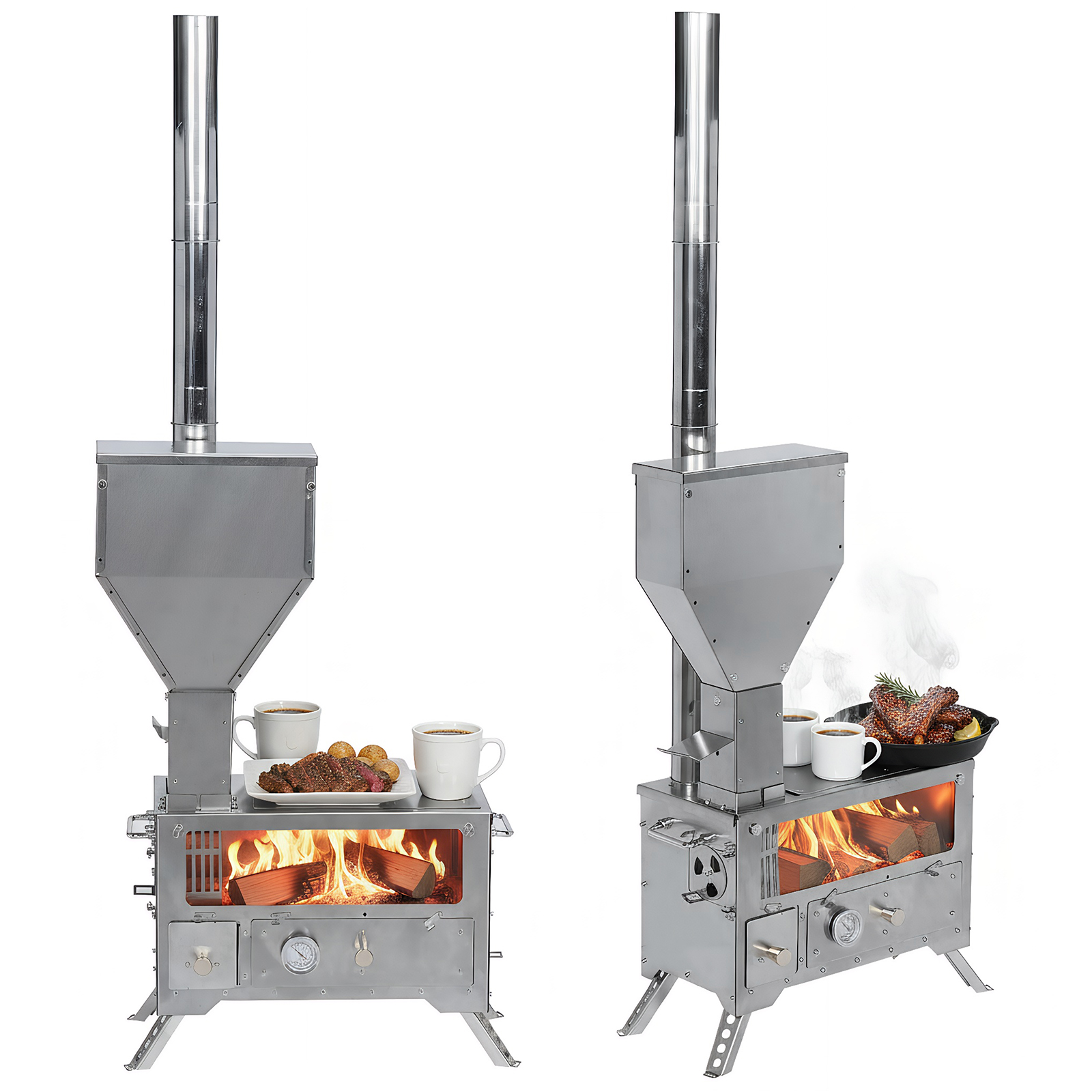 Portable Wood-Burning Camp Sto - огляд і ціна Outdoor Camping Stove Wood