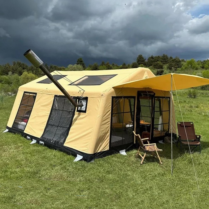 Large Outdoor Camping Waterpro - огляд і ціна Outdoor Inflatable Camping Tent With Air Pump