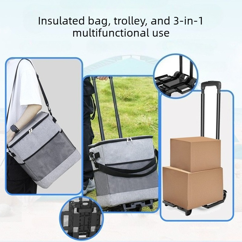 Foldable Camping Wagon with In - огляд і ціна Outdoor Camping Trolley