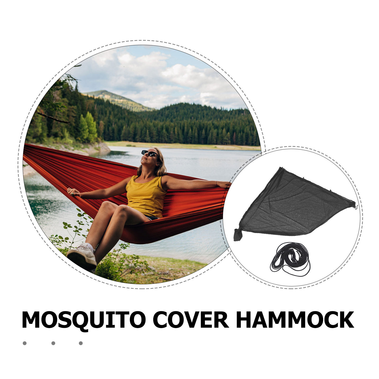 Camping Hammock Black Bed Net  - огляд і ціна Outdoor Camping Mosquito Net