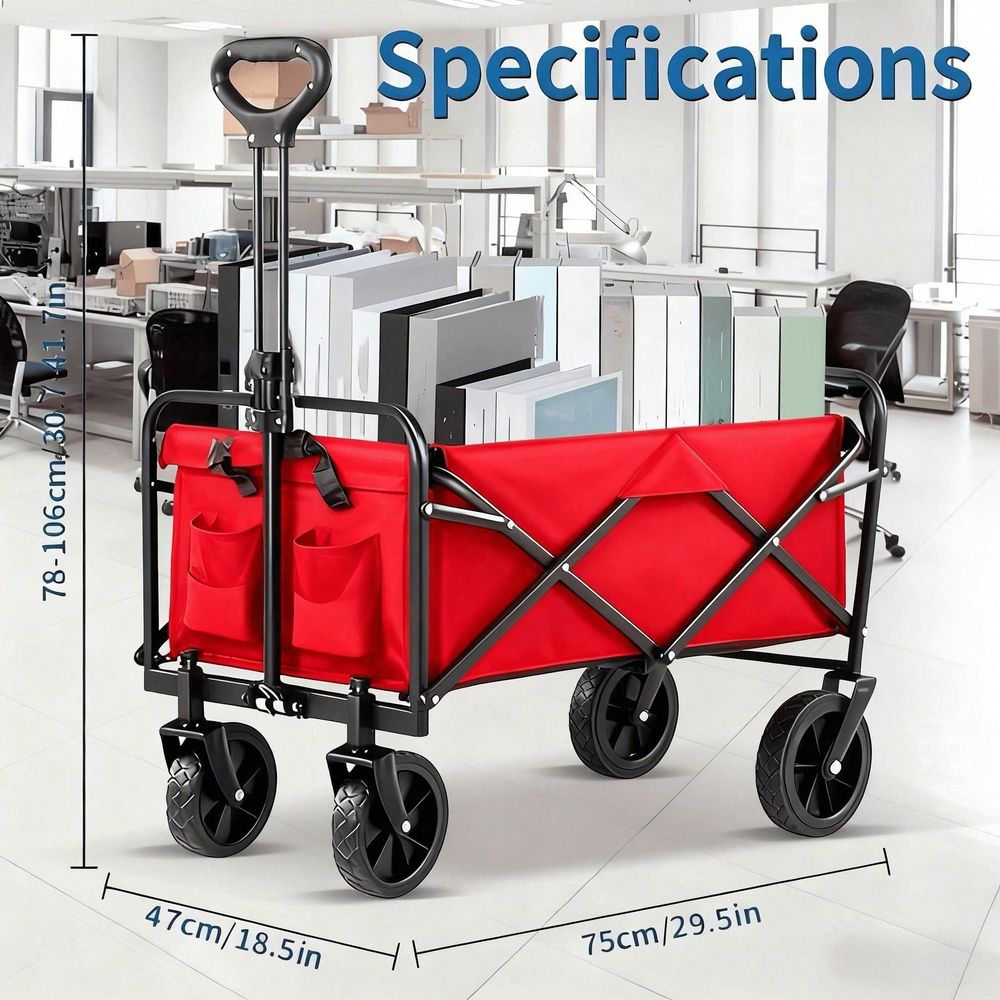 Wagon Cart Foldable, 29.5 L Fo - огляд і ціна Outdoor Camping Trolley