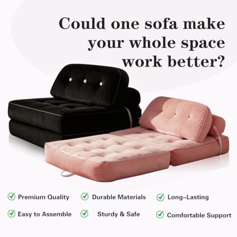Folding Sofa Bed, Flannel Futo - огляд і ціна Folding Chair