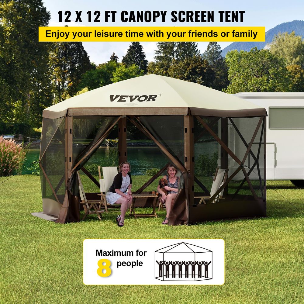 12 12ft 6 Sided Popup Canopy S - огляд і ціна Outdoor Camping Canopy