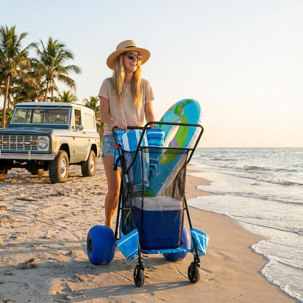Heavy Duty Folding Beach Cart  - огляд і ціна Folding Chair