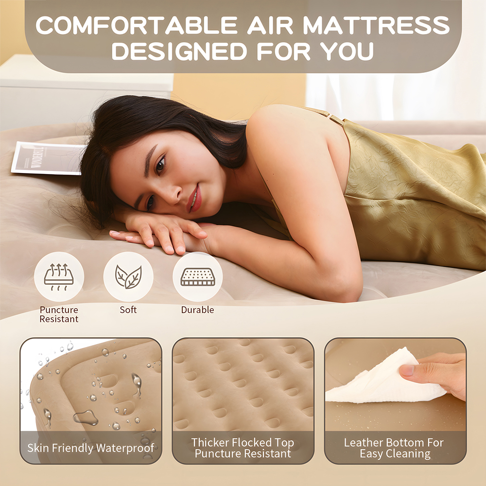 Queen Air Mattress with Built  - огляд і ціна Inflatable Mattress