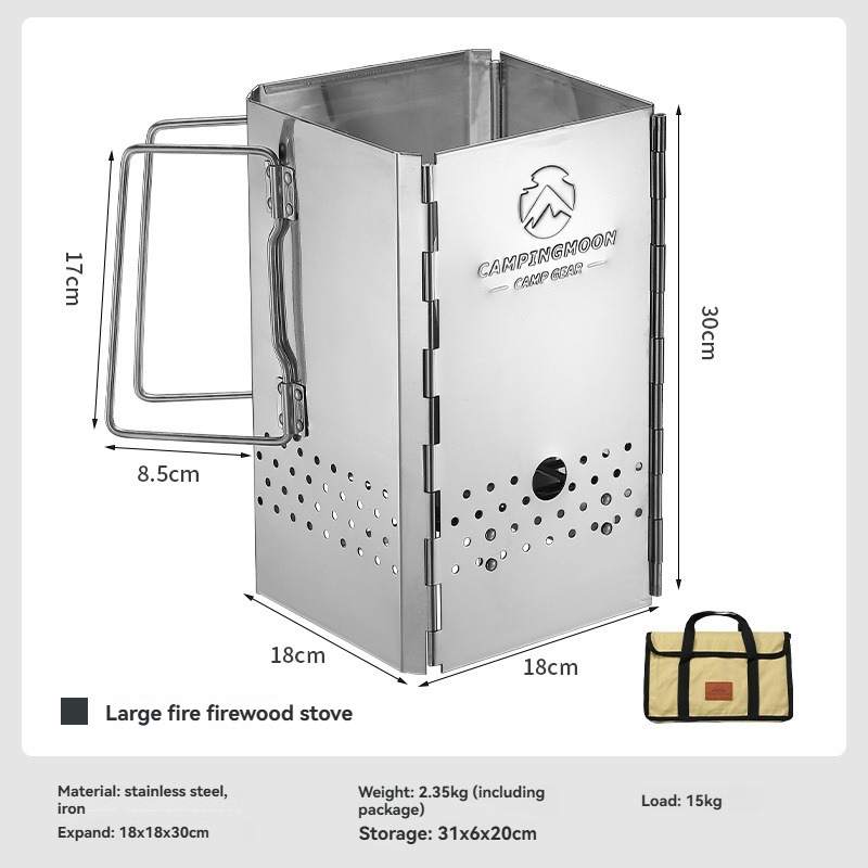 MT-18 Stainless Steel Hiking F - огляд і ціна Outdoor Camping Stove Wood