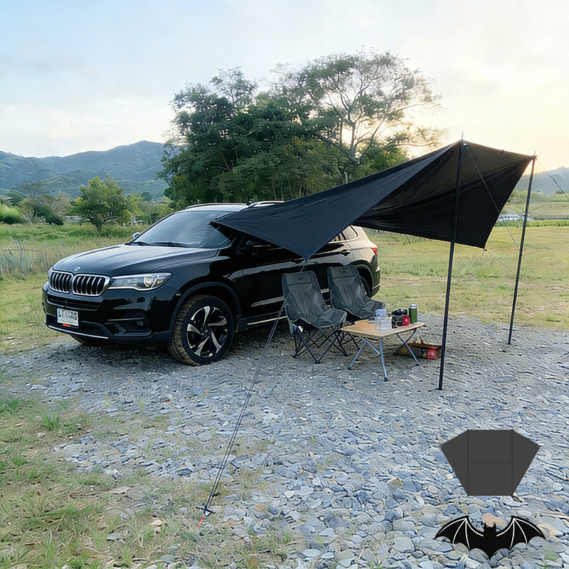 Bat Shape Car Side Awning Blac - огляд і ціна Outdoor Camping Car Tail Tent